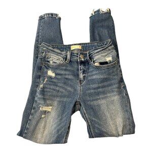 Altar’d State Women's Jeans Skinny Distressed Stretch Denim Ripped Size 25
